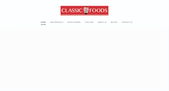 Desktop Screenshot of classic-foods.com
